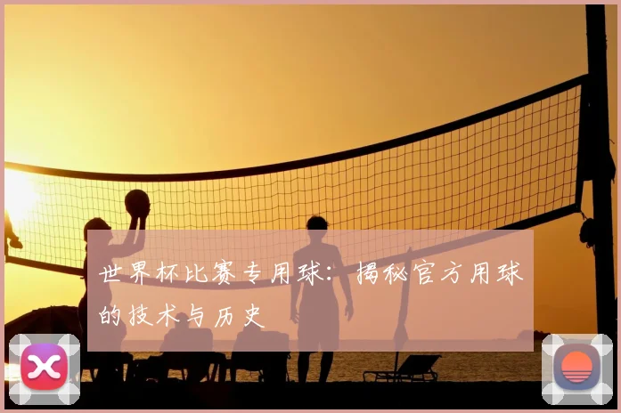 世界杯比赛专用球:揭秘官方用球的技术与历史
